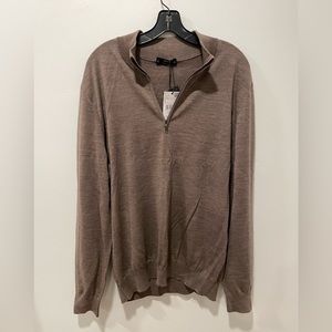 NWT Mango Men’s Merino Wool half zip sweater